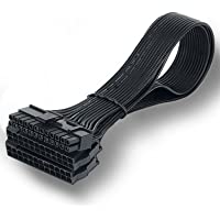 Bermunavy - Adaptador de Cable Doble PSU – 24 Pines ATX Placa Base Divisor de extensión de 24 Pines Cable Conector para…